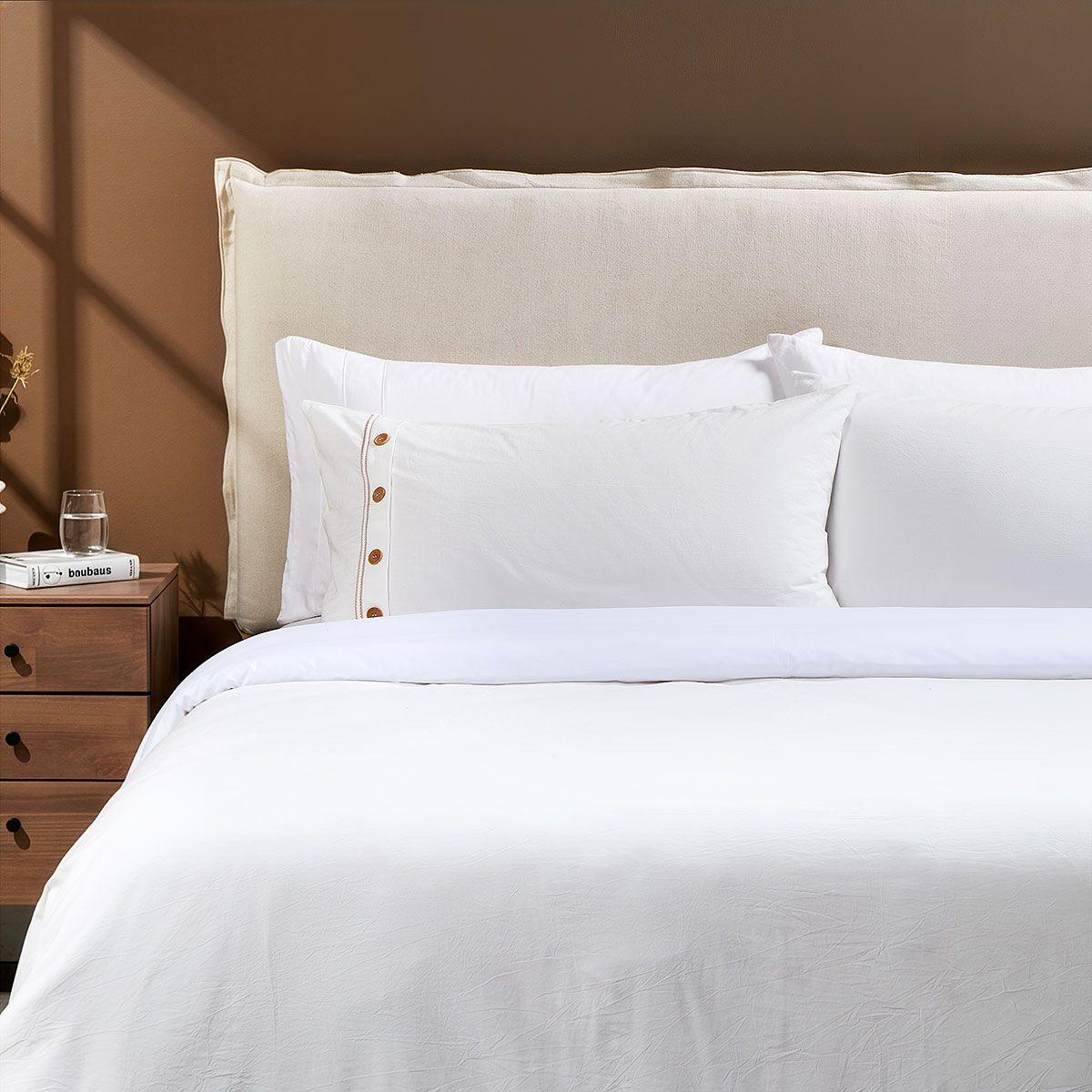 Funda de Plumón Algodón Lanin Blanco King-2