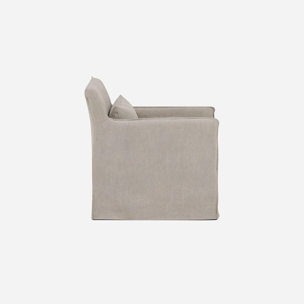 Sillón Lazcano 1 Cuerpo Tela Taupe-2