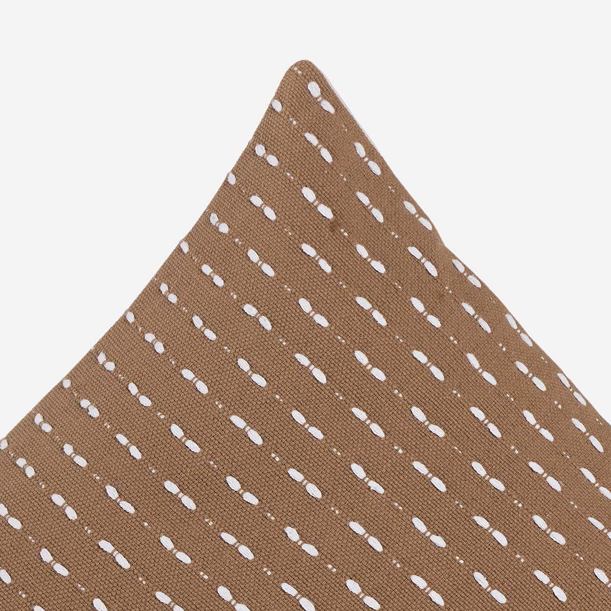Funda de Cojín Bordado Gunnar 50 x 50 cm Camel-2