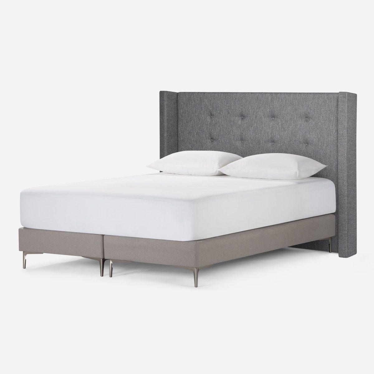 Respaldo Brickell Tela Charcoal King-1