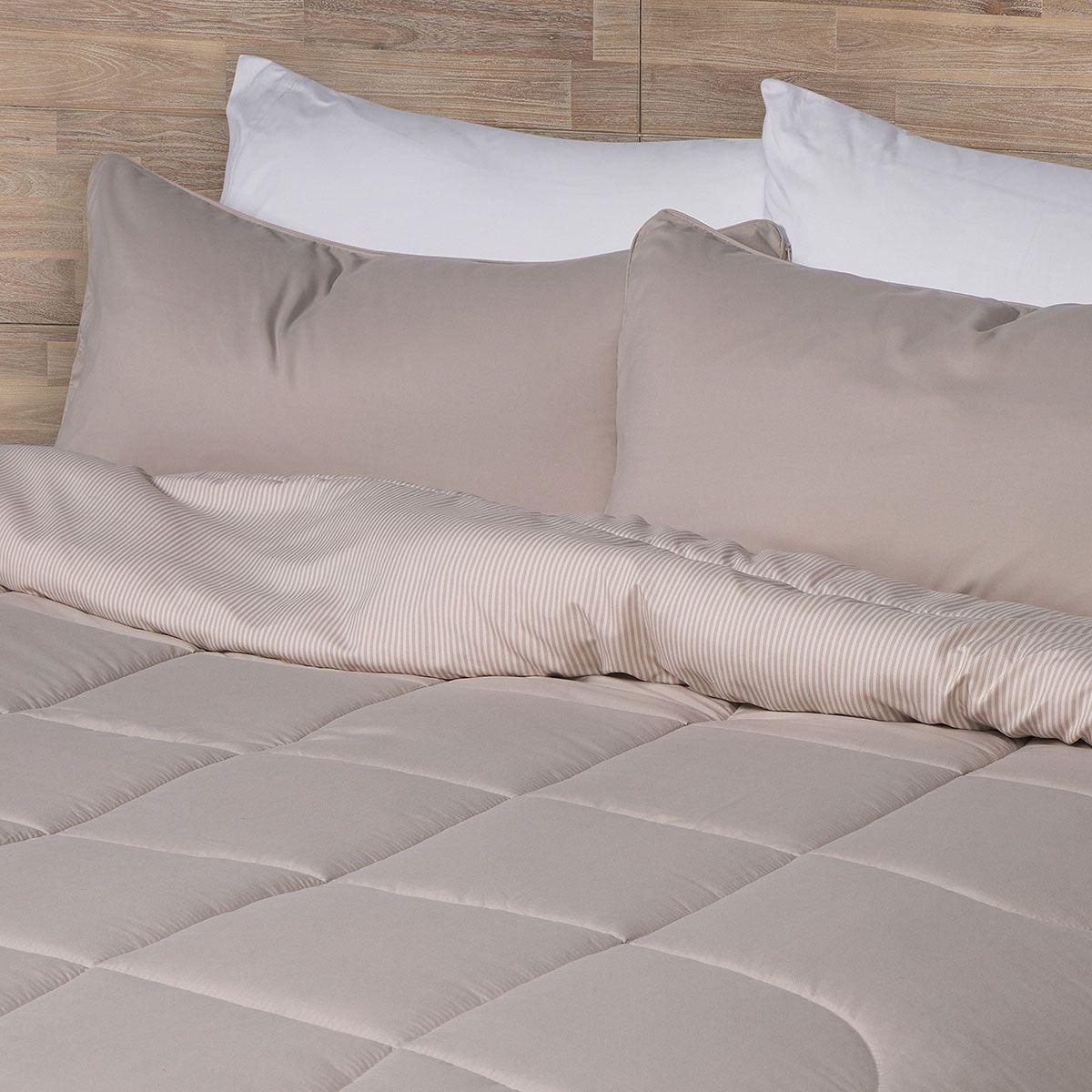 Plumón Bicolor Lines Reversible Arena King-4