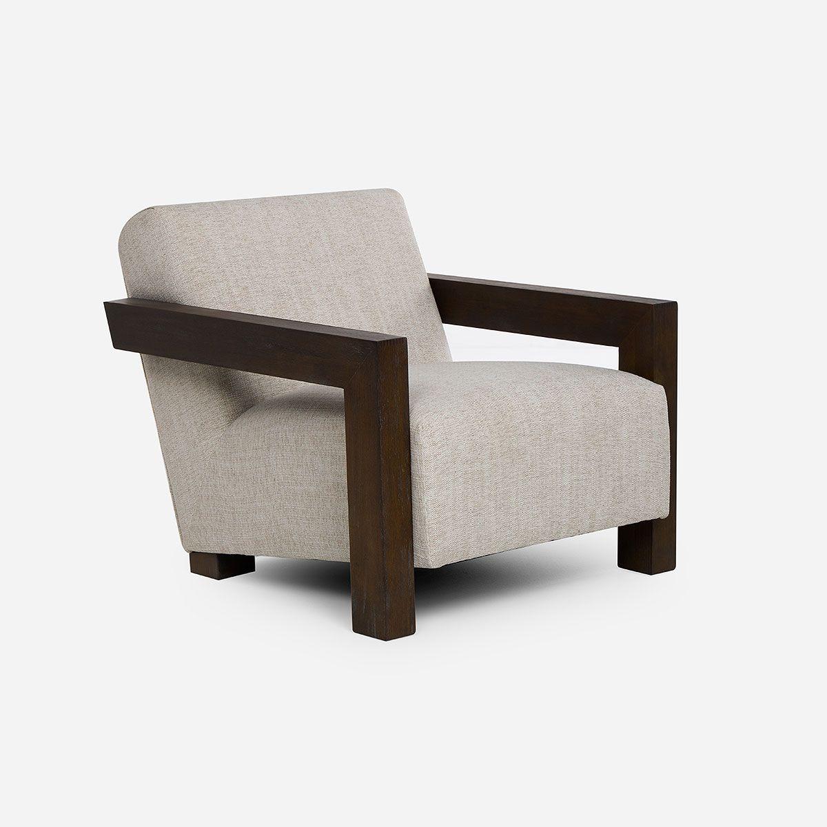 Poltrona Rosen Ebony Tela Beige-0