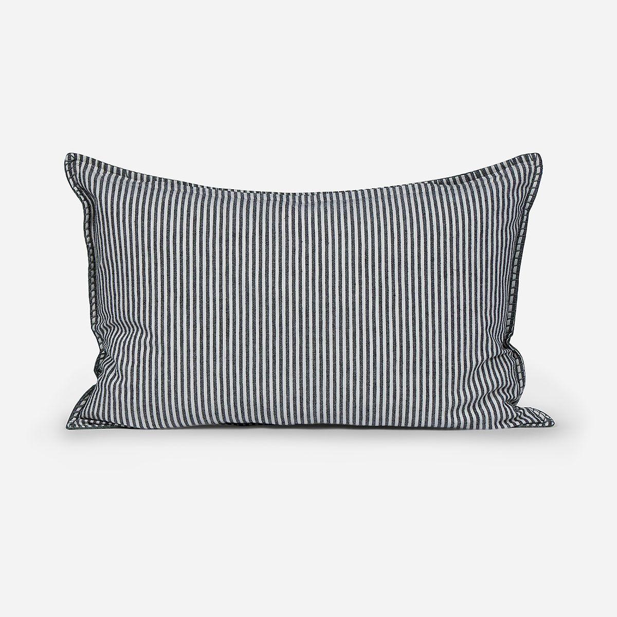 Funda de Cojín Velvet Stripes 60 x 40 cm Oliva-2