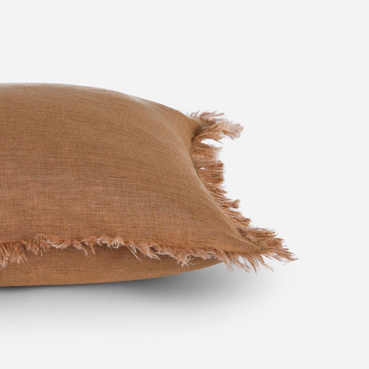 Funda de Cojín Lino Costa 60 x 40 cm Camel-2