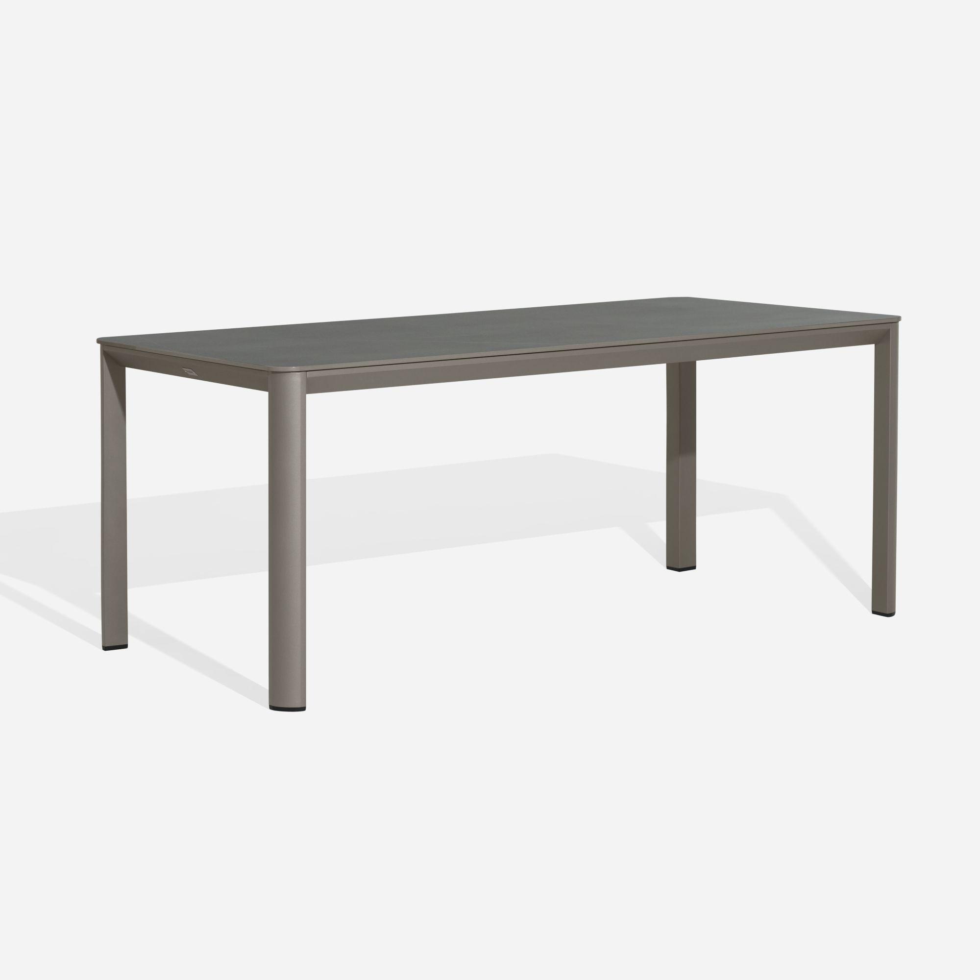 Set Comedor de terraza Salema  + 6 Sillas Nossa Gris/Grafito-1