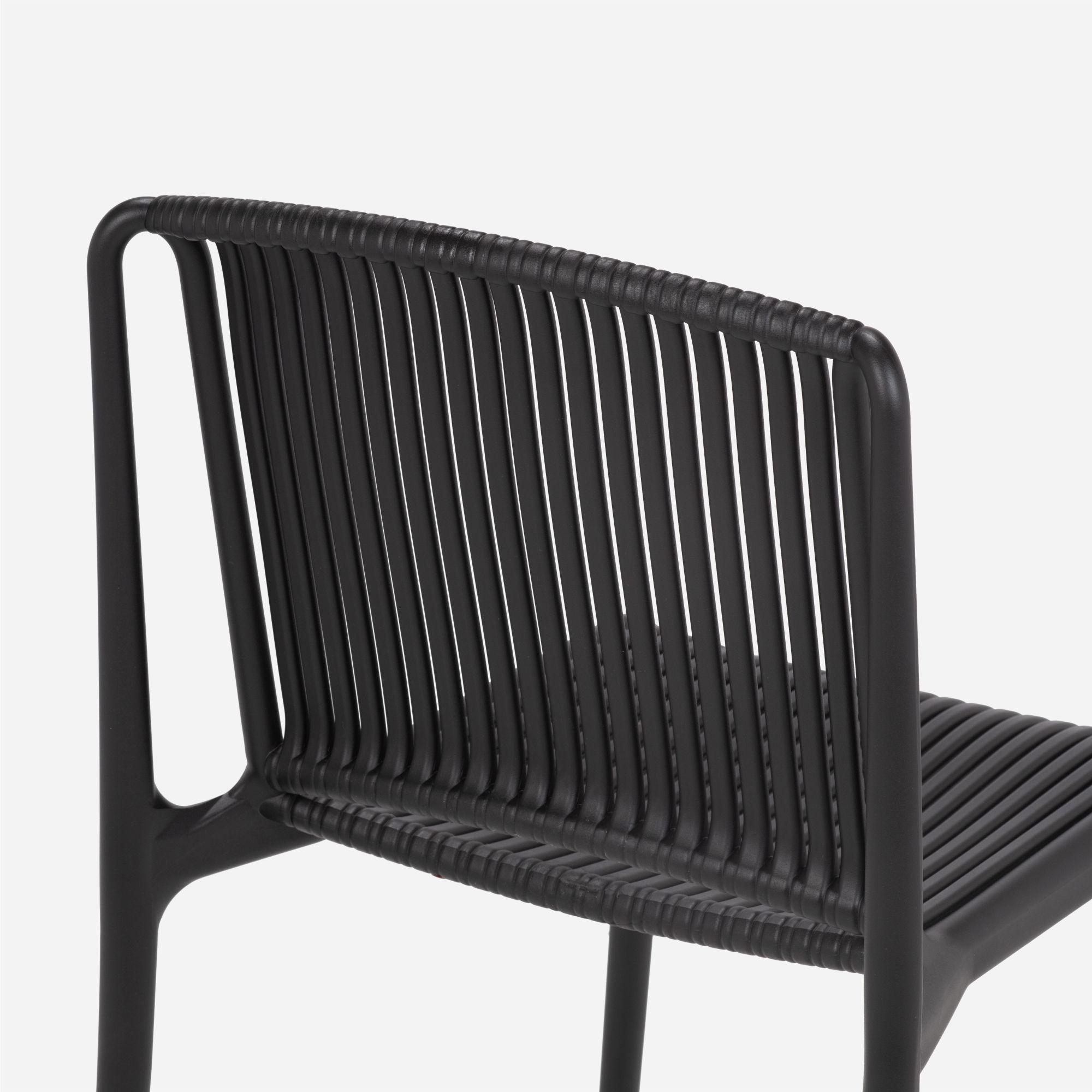 Set Comedor de terraza Salema  + 6 Sillas Nossa Gris/Grafito-4