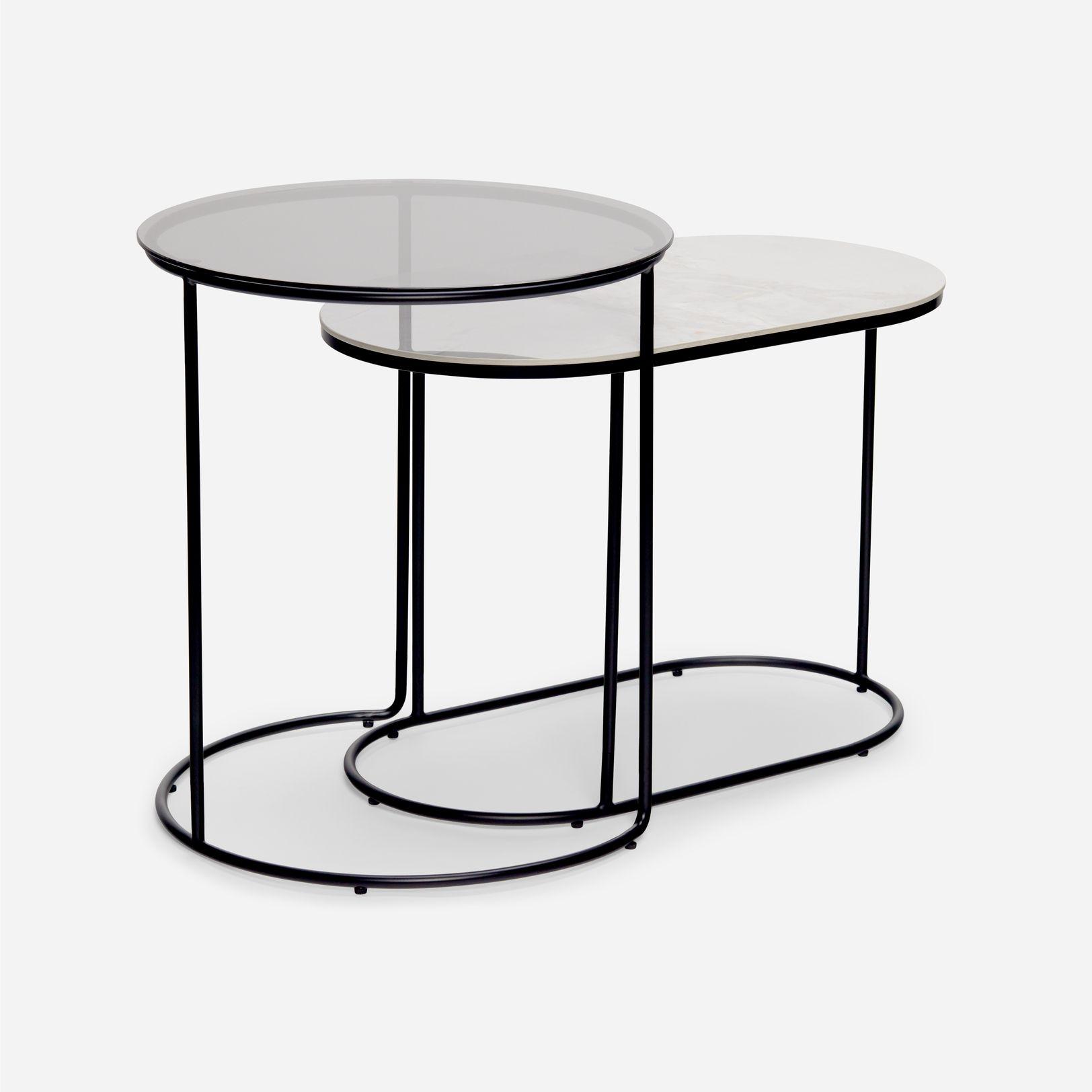 Mesa Rosen Nido Venus 48,8x48,8 cm Negro-0