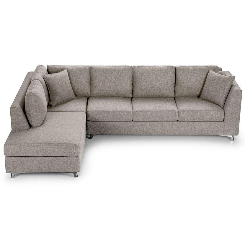 Sofá Seccional Rosen Carter Izquierdo Tela Ceniza-4