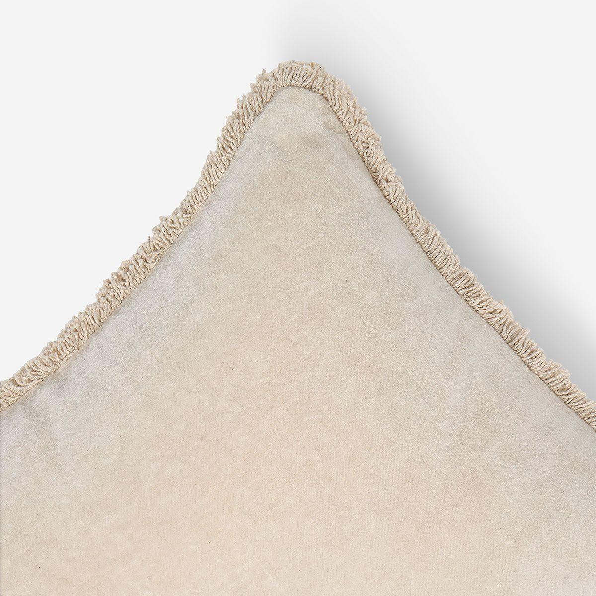 Funda Cojín Velvet Flecos Arena 60X40 cm-2