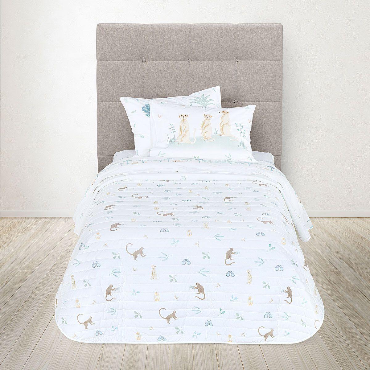 Cubrecama Rosen Kids Algodón Reversible África 1,5 Plazas-3