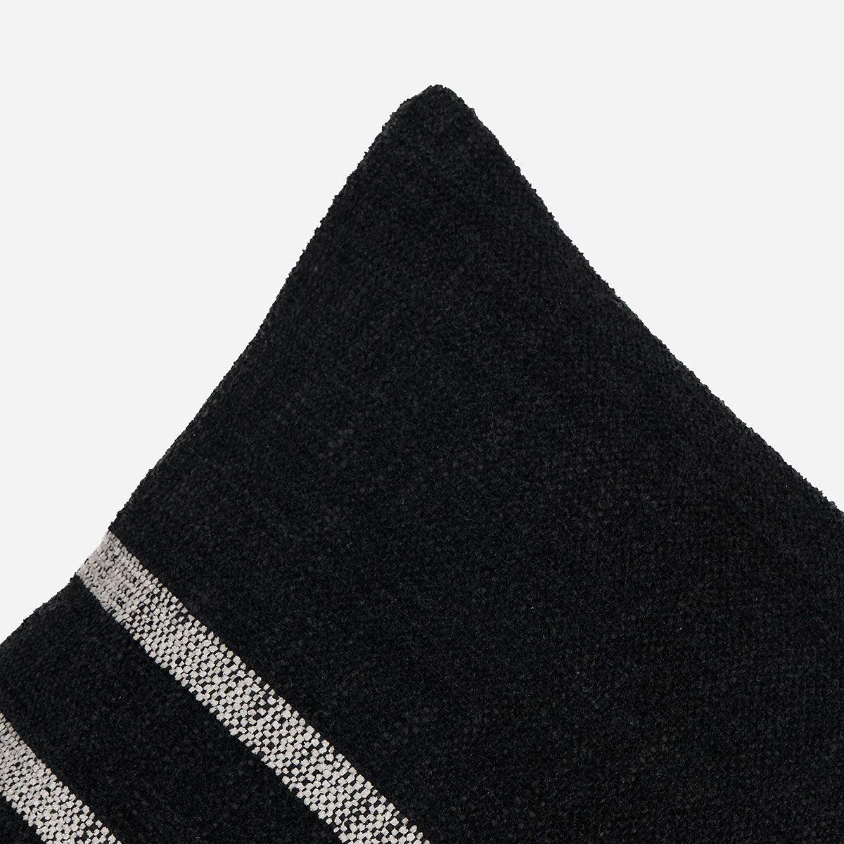 Funda de Cojín Ambiente Algodón Ofra 35 x 50 cm Negro-2