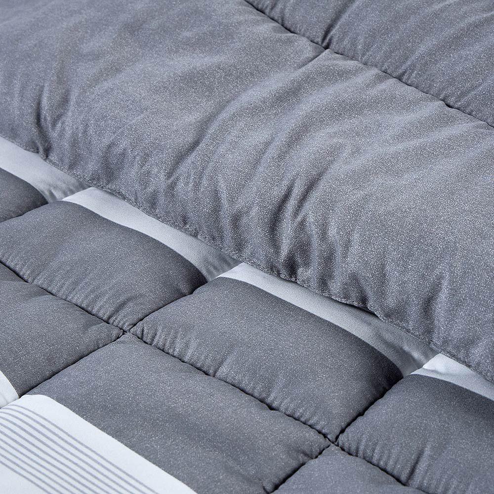 Plumón Reversible Soft Touch Amaro Gris 1,5 Plazas-4