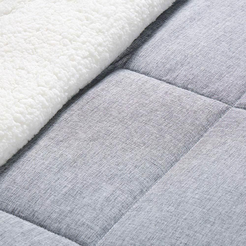 Plumón Sherpa Liso Grafito Melange 1 Plaza-3