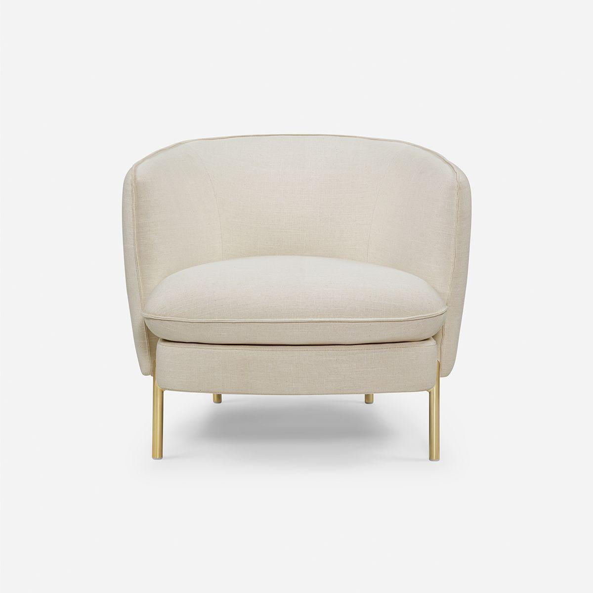Poltrona Rosen Linz Tela Marfil-2