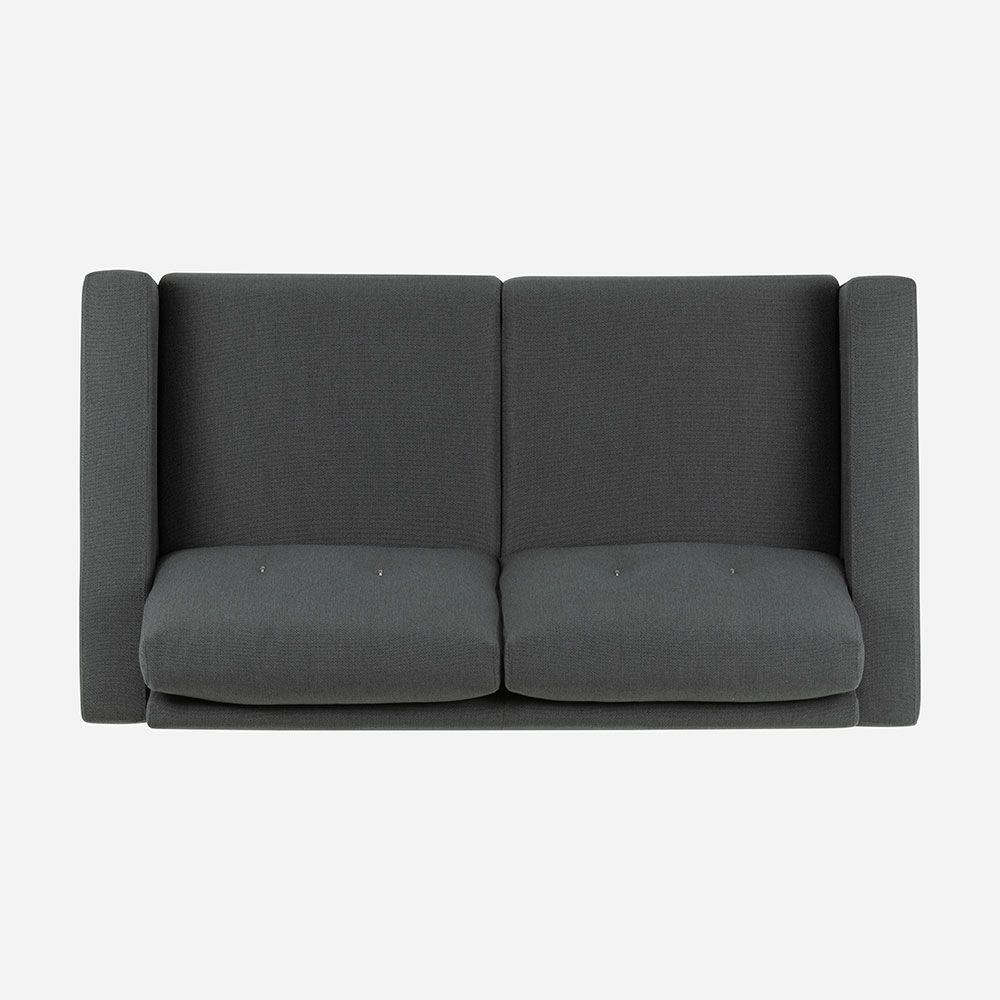 Sofá Rosen Sablon 2 Cuerpos Tela Charcoal-6