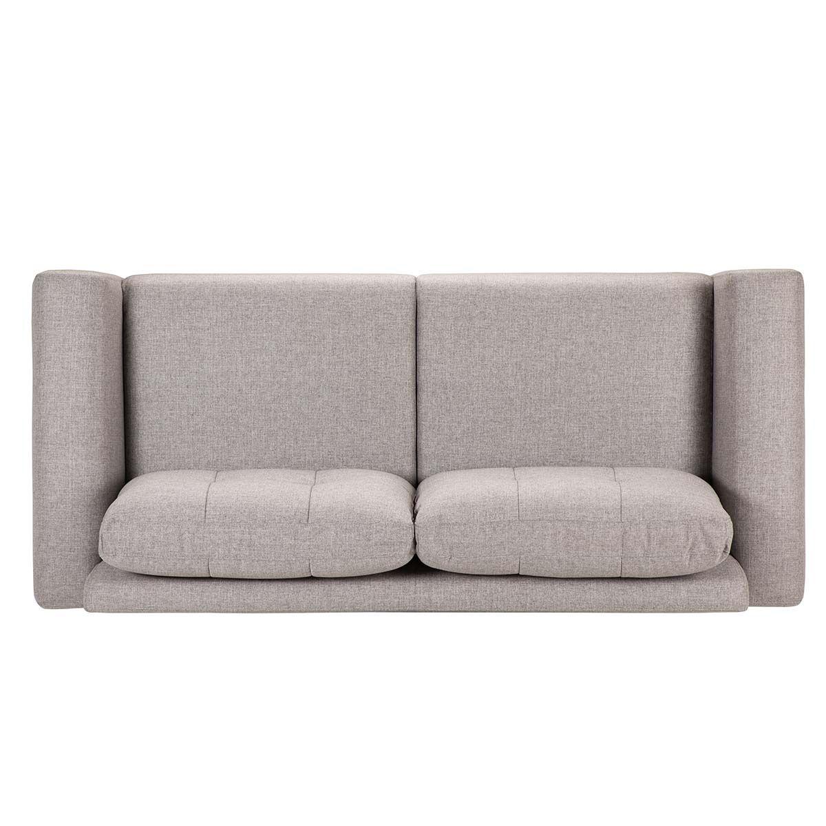 Sofá Rosen Biada 3 Cuerpos Tela Gris Perla-4