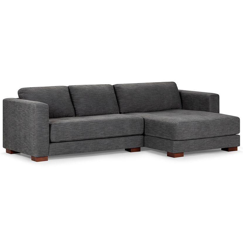 Sofá Seccional Rosen Copeland Derecho Tela Grafito-0