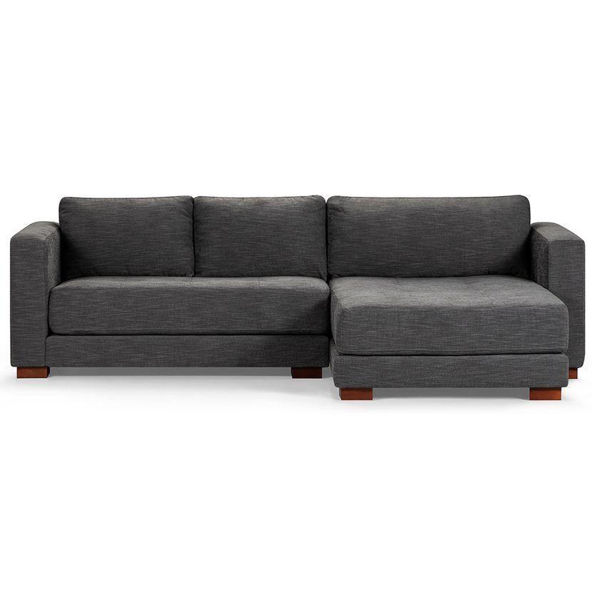 Sofá Seccional Rosen Copeland Derecho Tela Grafito-1