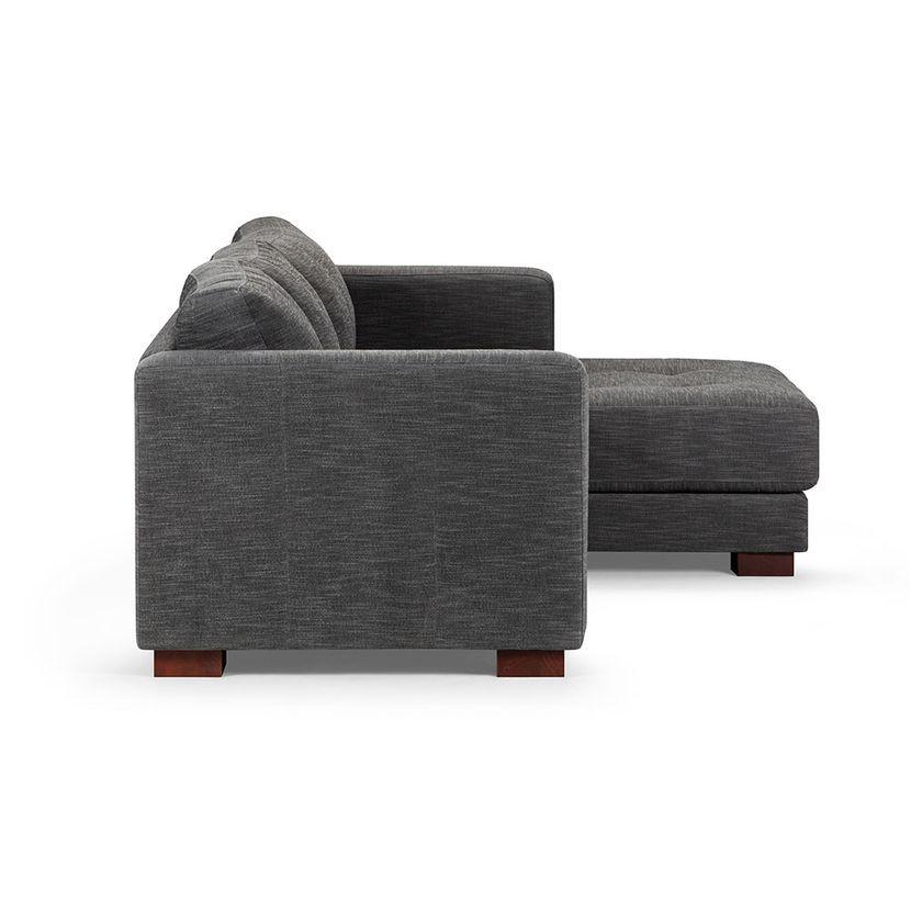 Sofá Seccional Rosen Copeland Derecho Tela Grafito-2