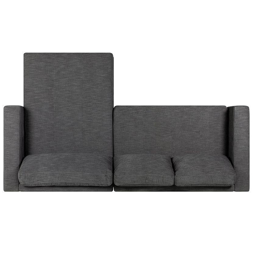 Sofá Seccional Rosen Copeland Derecho Tela Grafito-3