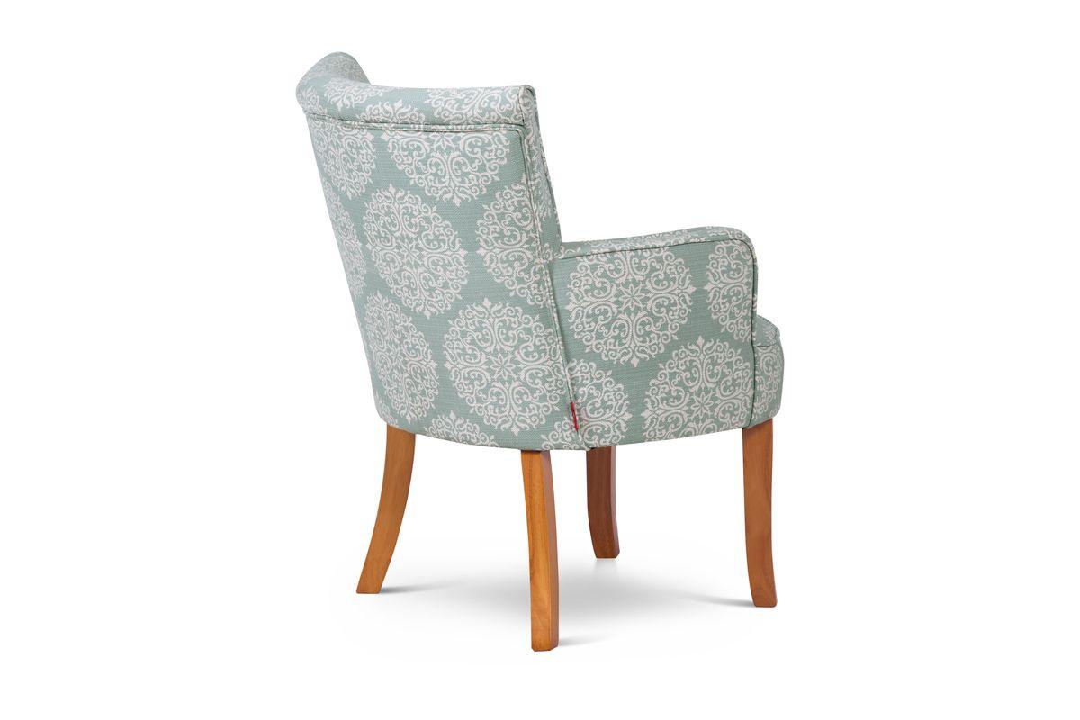 Set 2 Poltronas Rosen Emily Tela Flor Celeste-4