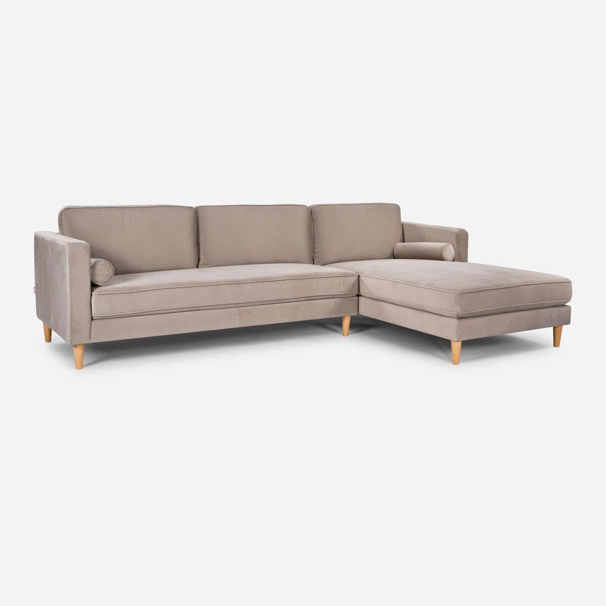 Sofá Seccional Rosen Harbord II Derecho Tela Beige-0