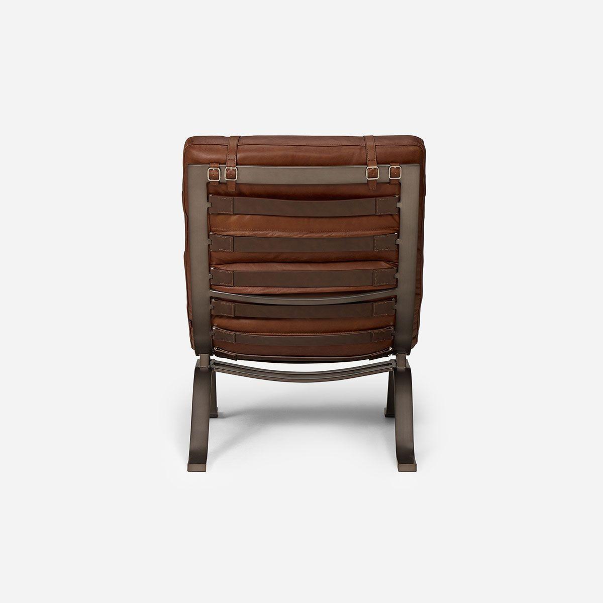 Poltrona Rosen Astoria Cuero Marrón-5