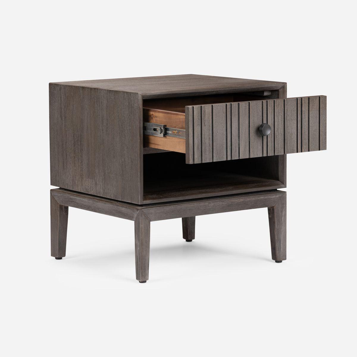 Set Respaldo 2 Plazas + Veladores Rosen Cleveland Grafito-5