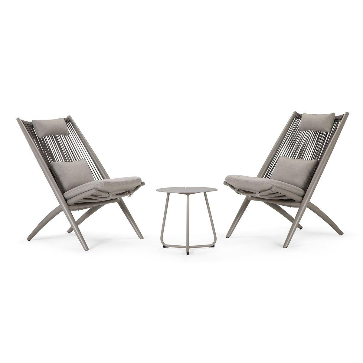 Set Balcón de Terraza Rosen Lumbarda 3 Piezas Taupe-0