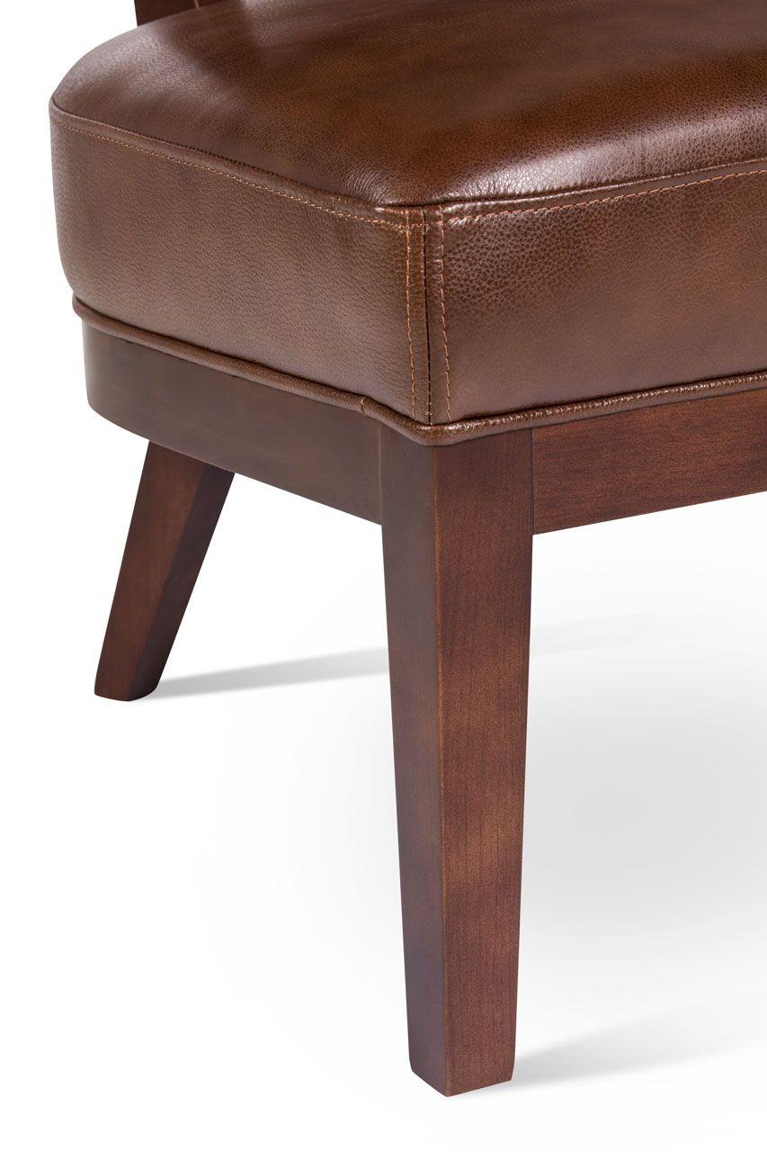 Poltrona Rosen A-550 Madera Cuero Brownie-7
