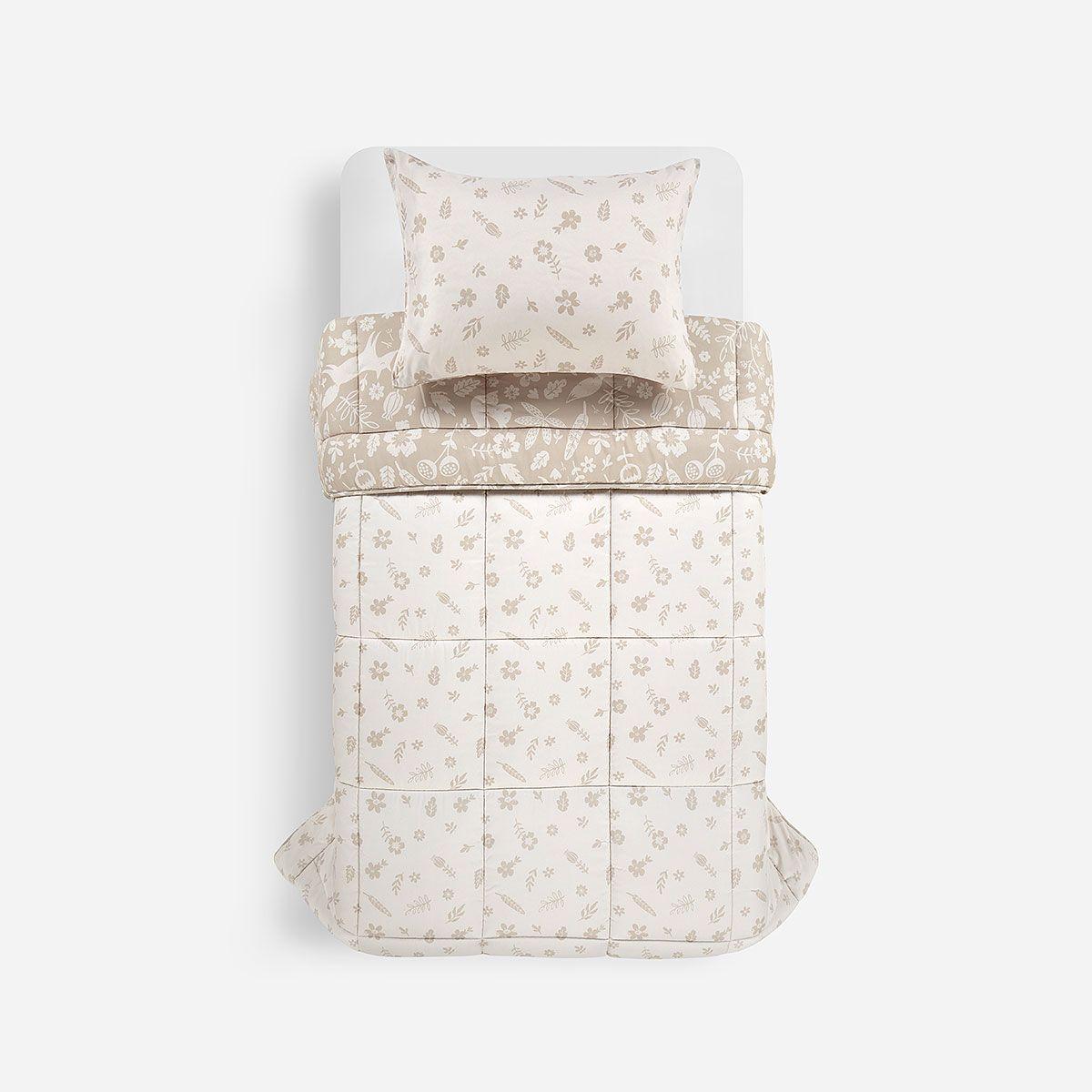 Plumón Microfibra Reversible Kids Garden 1,5 Plazas-2