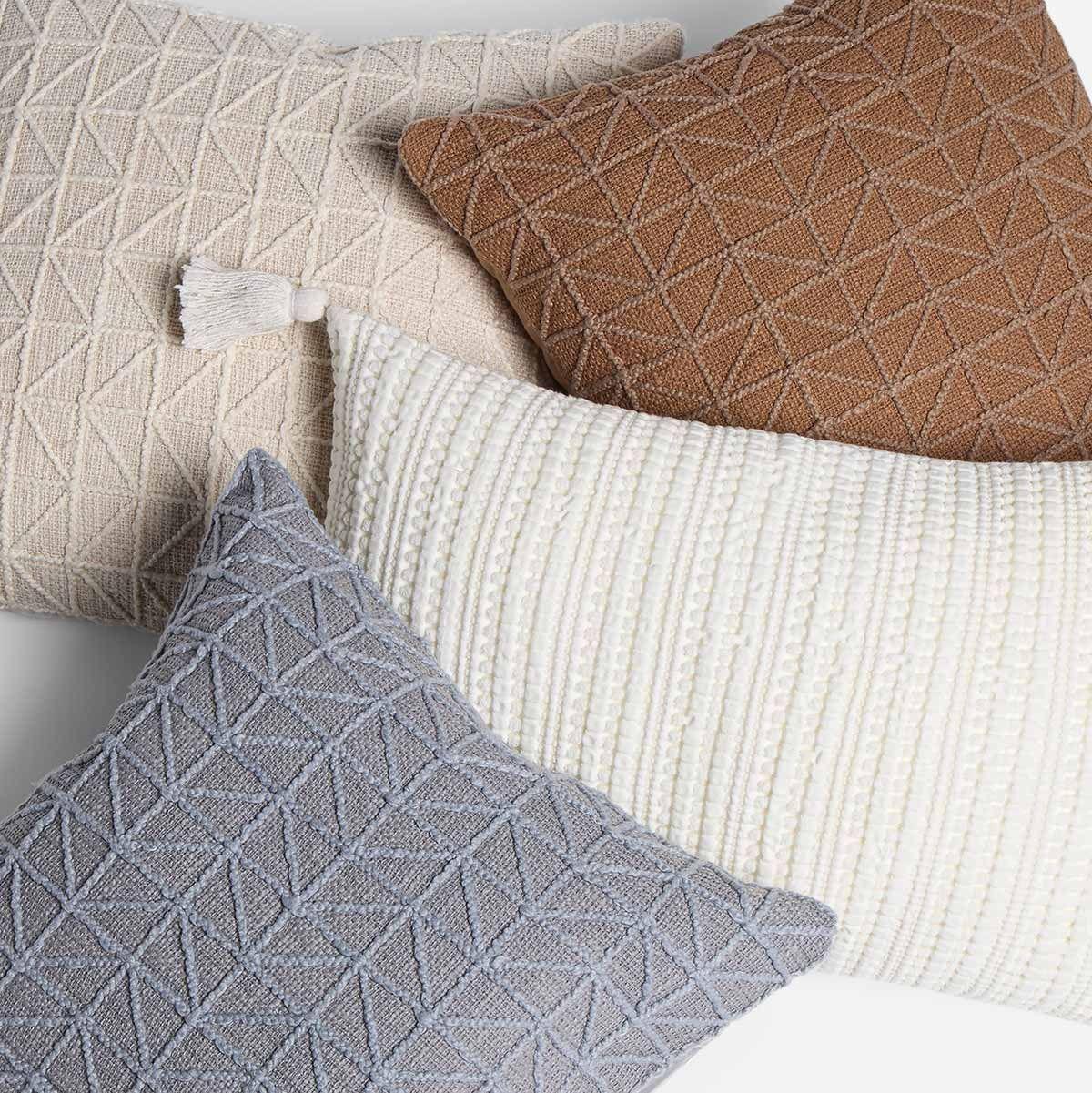 Funda de Cojín Algodón Paisley 50 x 50 cm Beige-3