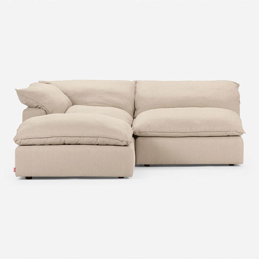 Sofá Seccional Rosen Shanklin Izquierdo 3 Piezas Tela Beige-2