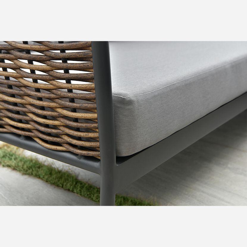 Quitasol Rosen Fibra Vidrio Cuadrado 3X4X8 con Pedestal Café-12