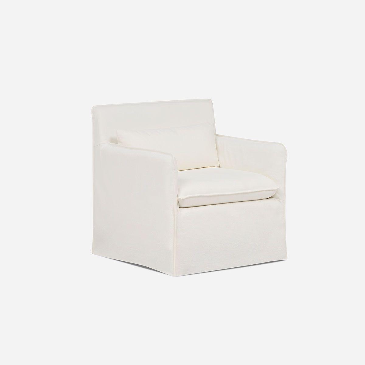 Sillón Lazcano 1 Cuerpo Tela Blanco-0