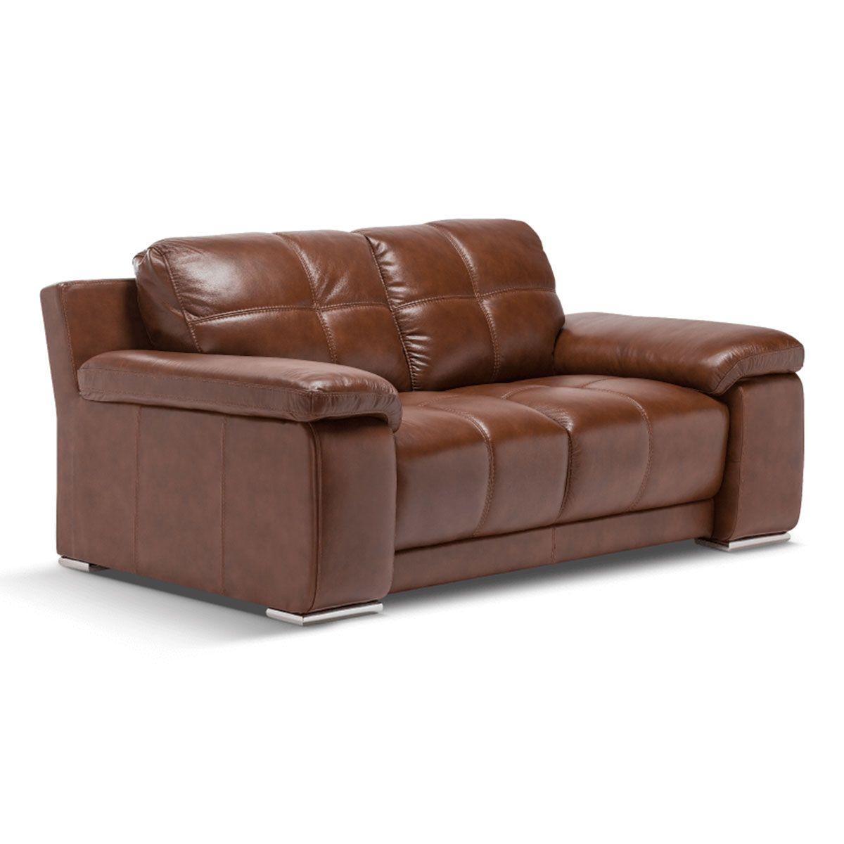Sofá Rosen 5037 2 Cuerpos Cuero Caramelo-3