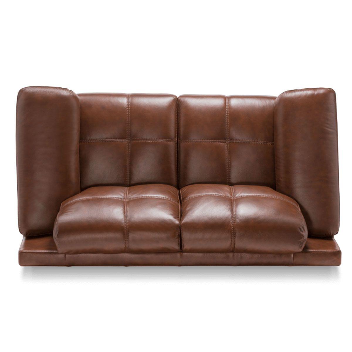 Sofá Rosen 5037 2 Cuerpos Cuero Caramelo-5