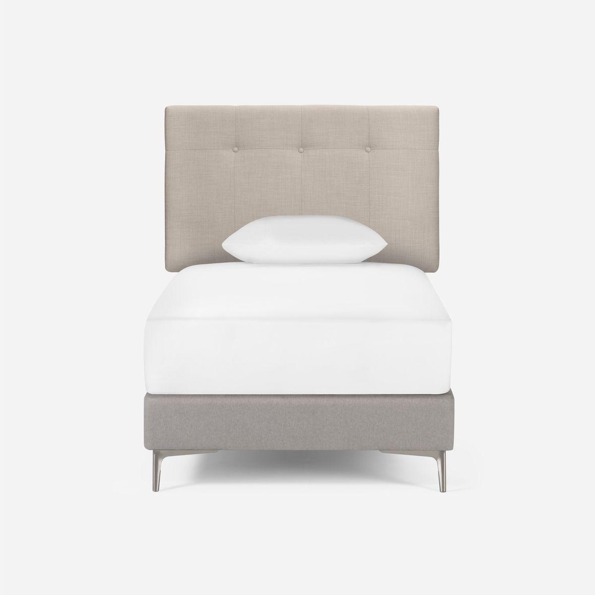 Respaldo Rosen New Bennet 1,5 Plazas Tela Beige-3