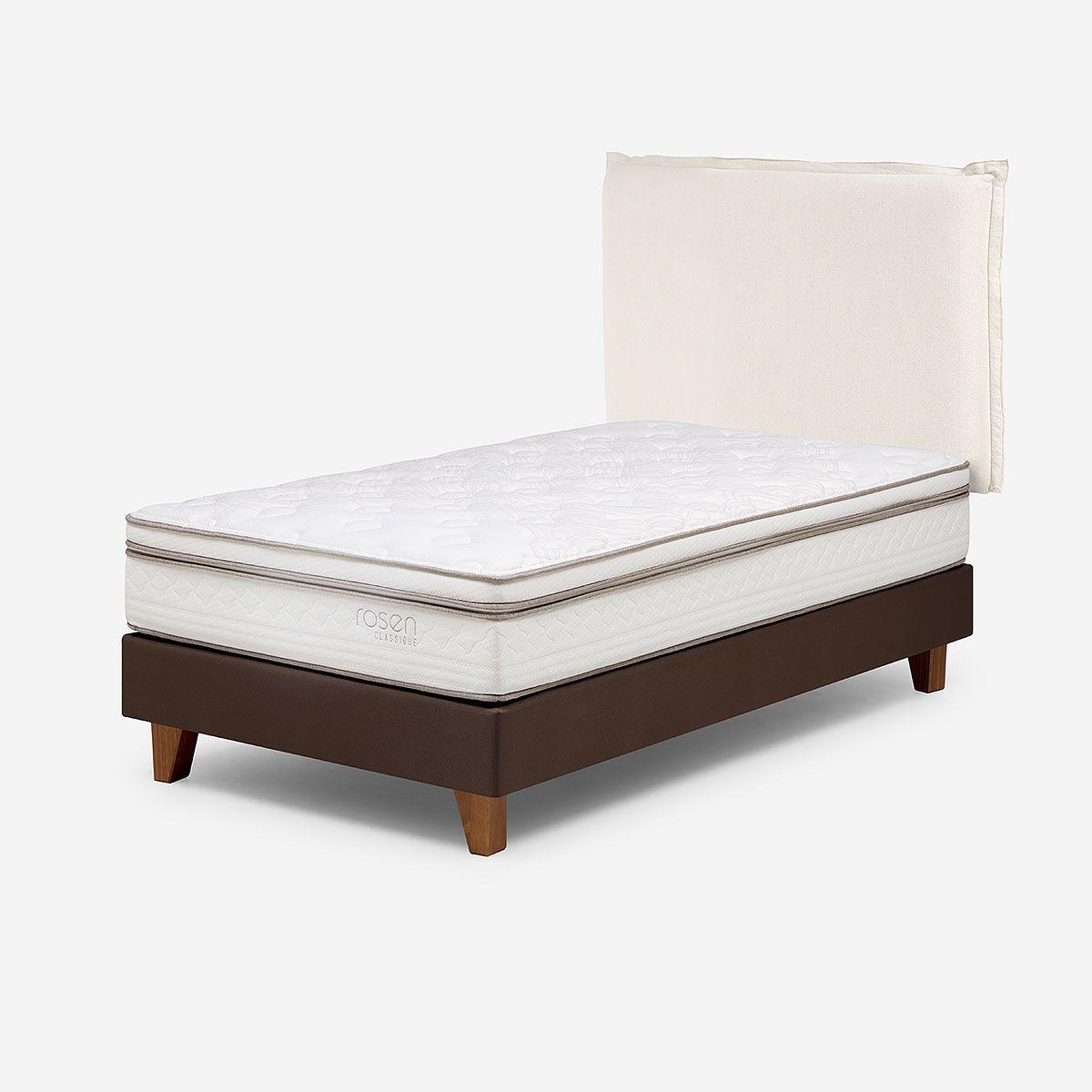 Cama Classique+ 1.5 Plazas + Respaldo Maura-5
