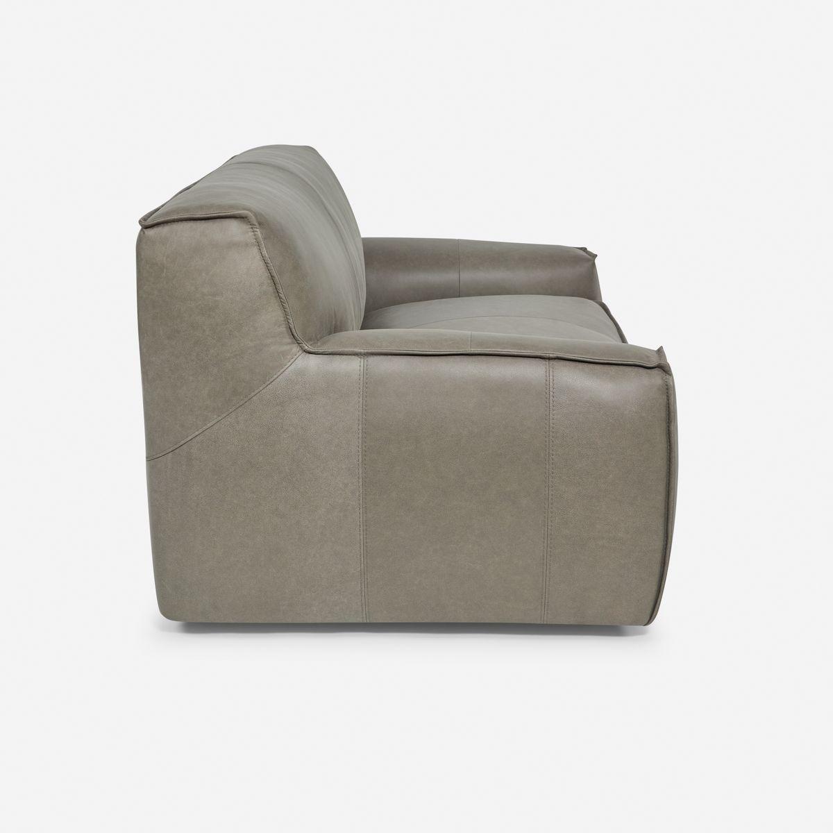 Sofá Rosen Hamar 3,5 Cuerpos Cuero Stone-2