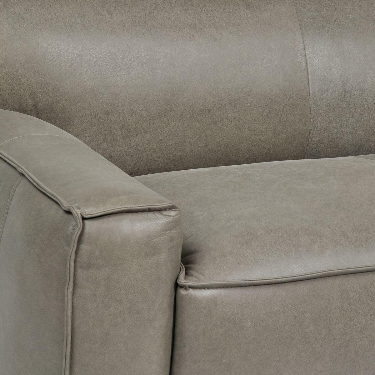 Sofá Rosen Hamar 3,5 Cuerpos Cuero Stone-4