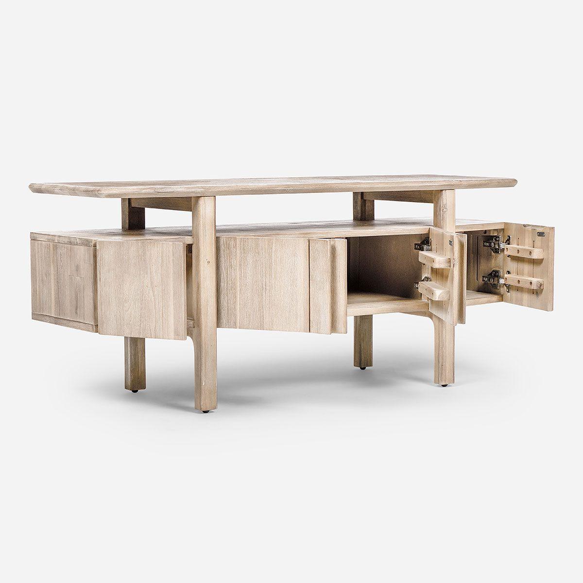 Mesa de Tv Sukeva 130 x 45 cm Natural-1