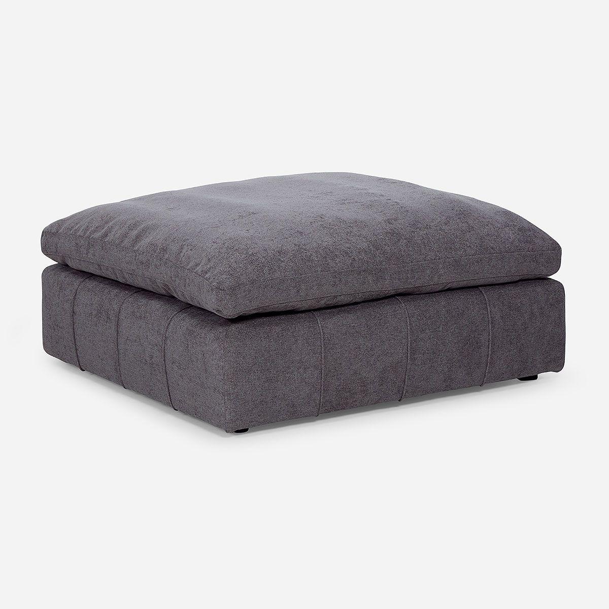 Otoman Dornie Tela Gris-0