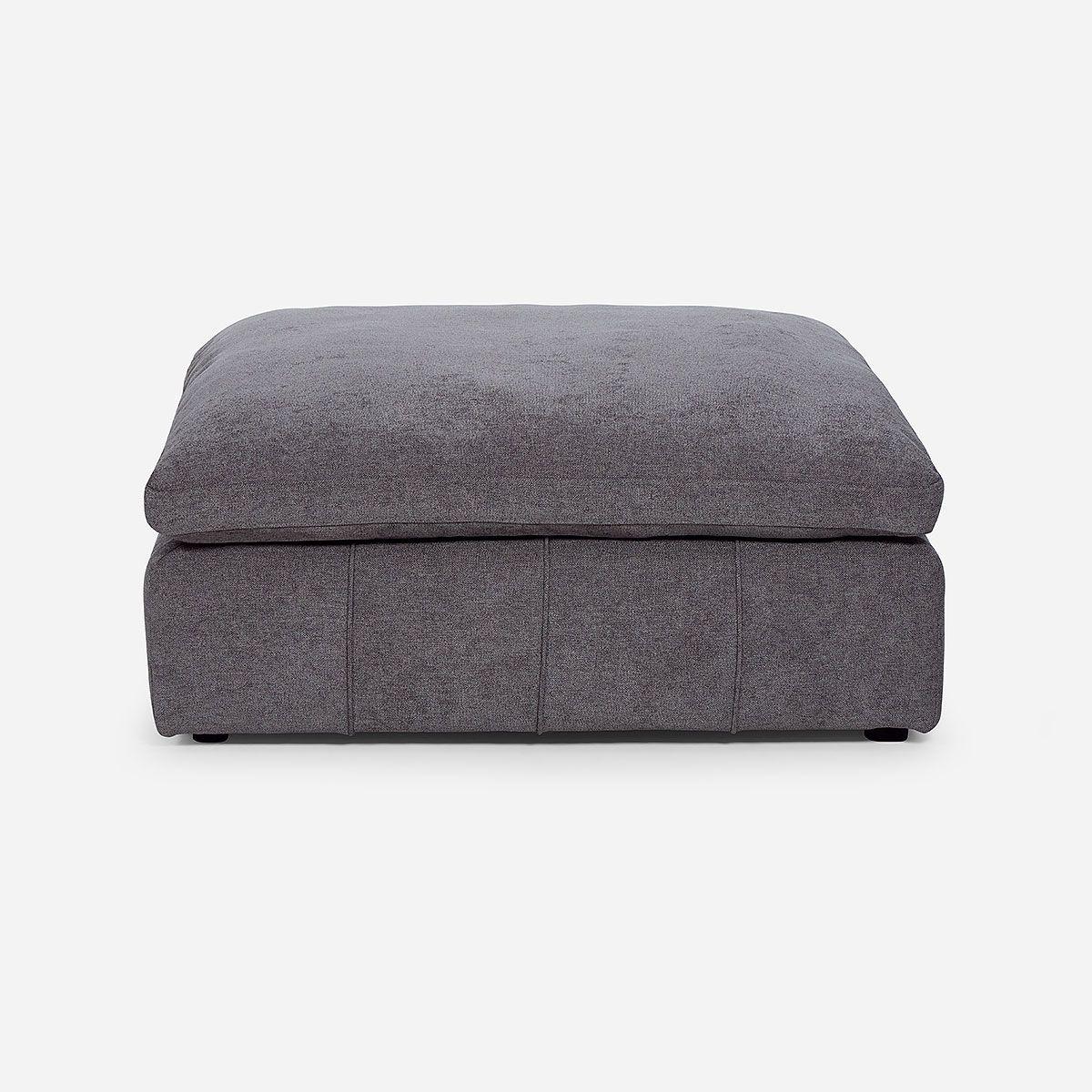 Otoman Dornie Tela Gris-1