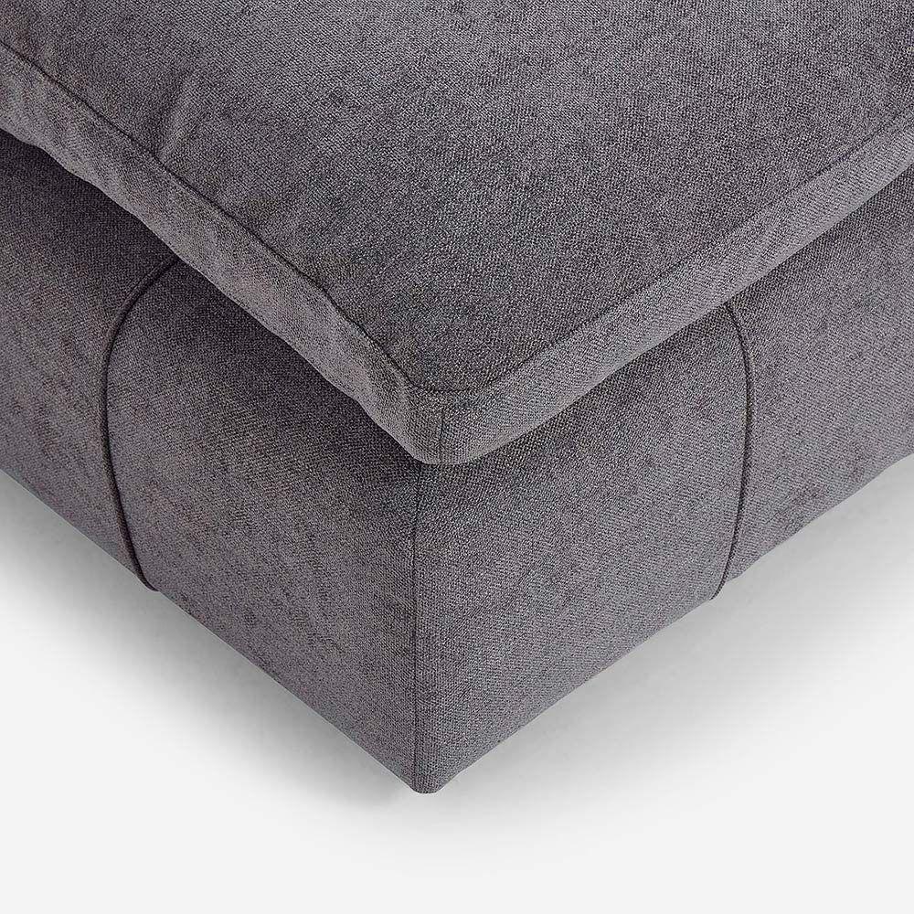 Otoman Dornie Tela Gris-3