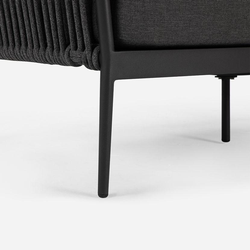 Juego de Living Terraza Rosen Marbella 5 Piezas Grafito-7