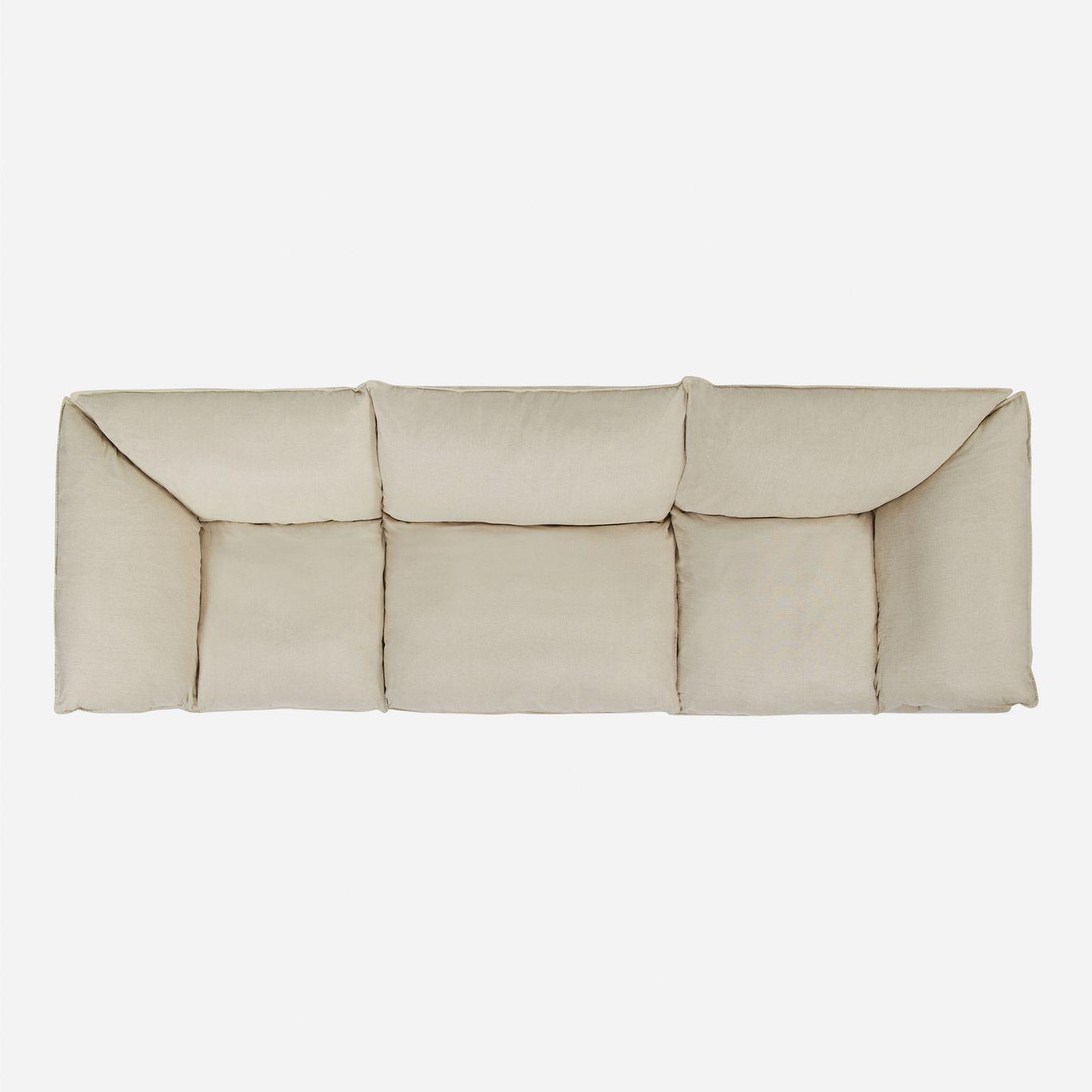 Sofá Modular Rosen Shanklin 2 Esquineros+1 Butaca Tela Beige-2