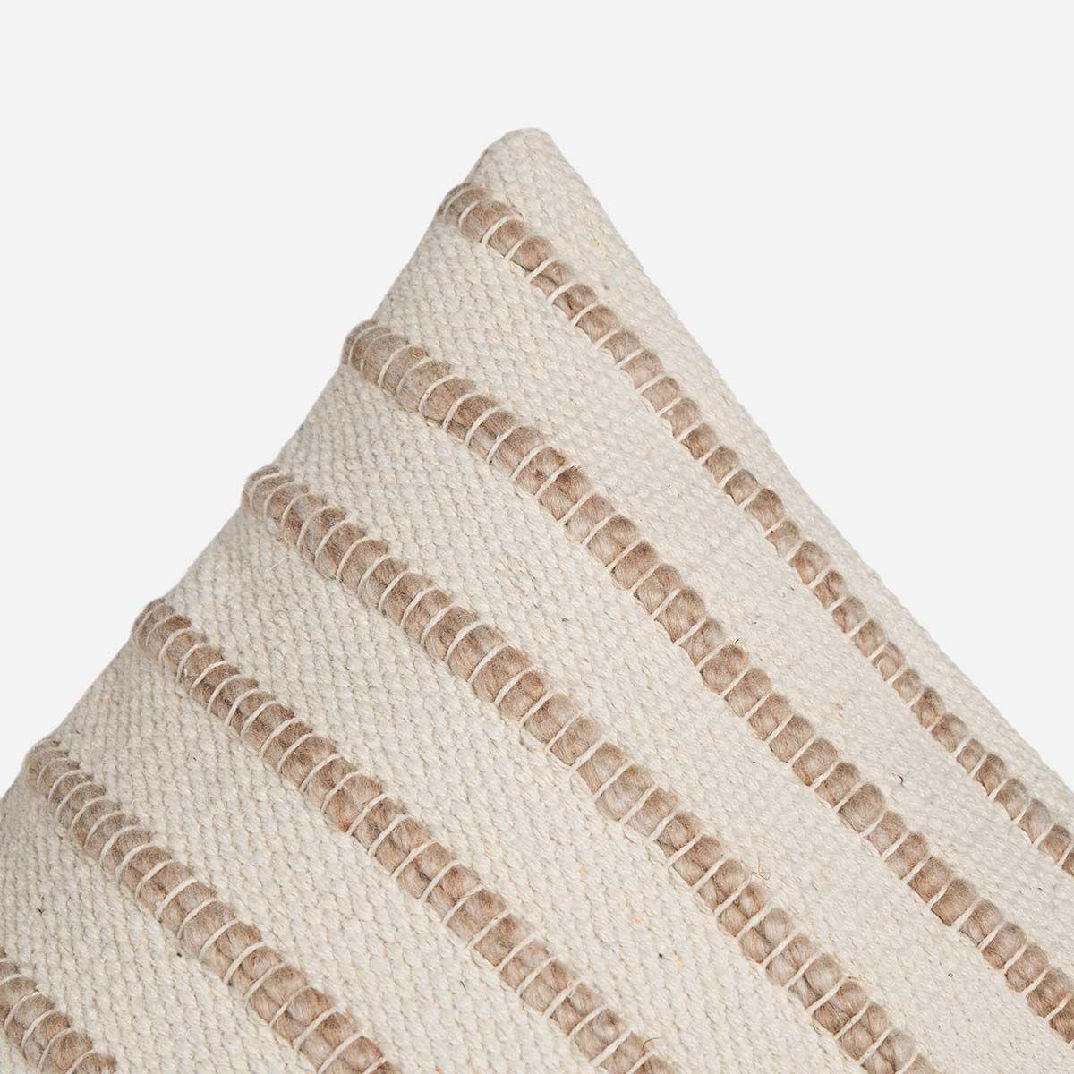 Funda de Cojín Algodón Groa 35 x 50 cm Beige-2