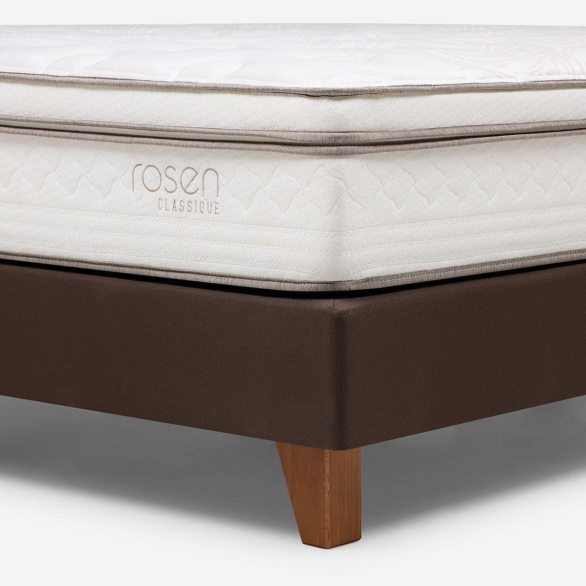 Cama Europea Classique+ King + Respaldo Marco-2