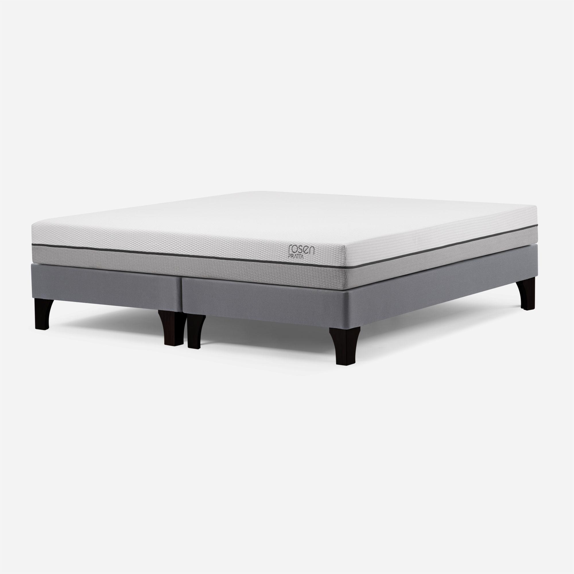 Cama Europea Pratta King 180x200 cm + Almohadas Fibra Light-3